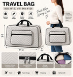 🧳 Premium Cotton Quilted Travel Bag