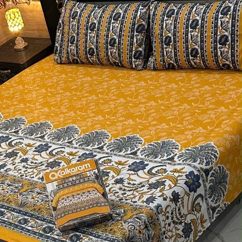 Anya Ali Premium Cotton King Size Bedsheet Gift Pack