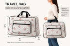 🧳 Premium Cotton Quilted Travel Bag