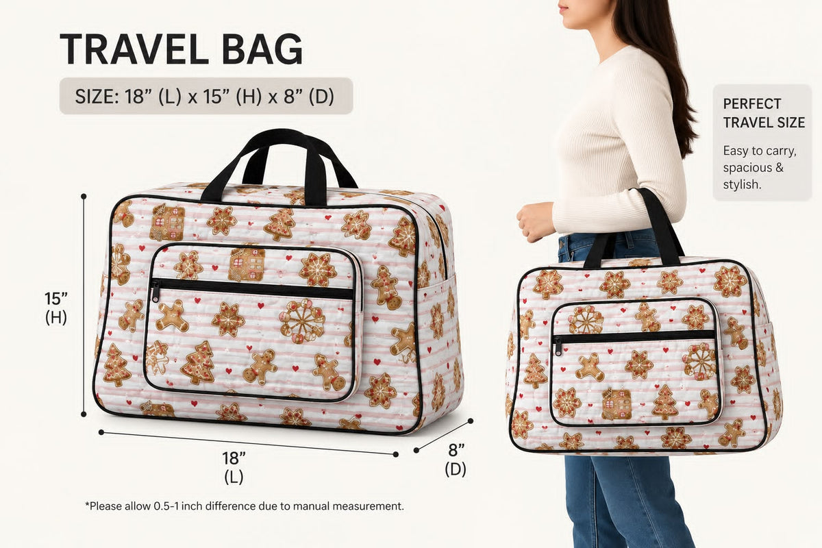 🧳 Premium Cotton Quilted Travel Bag