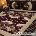 Luxury 4Pc Velvet Jacquard Bedsheet Set