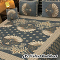 Luxury 4Pc Velvet Jacquard Bedsheet Set