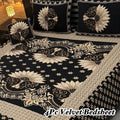 Luxury 4Pc Velvet Jacquard Bedsheet Set