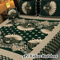 Luxury 4Pc Velvet Jacquard Bedsheet Set