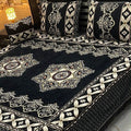 Luxury 4Pc Velvet Jacquard Bedsheet Set