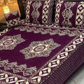 Luxury 4Pc Velvet Jacquard Bedsheet Set