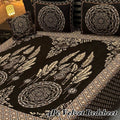 Luxury 4Pc Velvet Jacquard Bedsheet Set