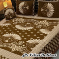 Luxury 4Pc Velvet Jacquard Bedsheet Set