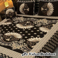 Luxury 4Pc Velvet Jacquard Bedsheet Set